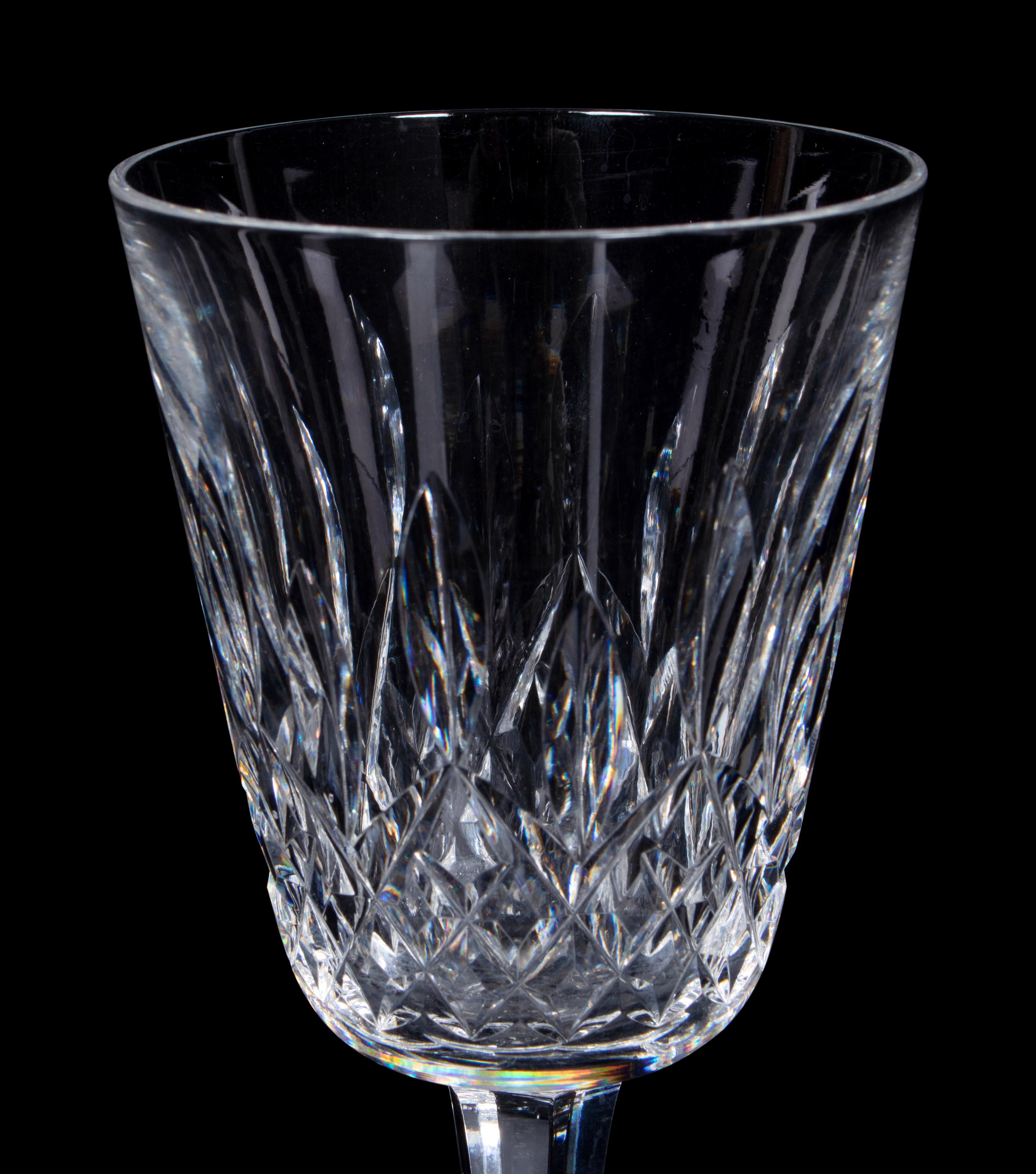 A Waterford Lismore Cut Glass Stemware Service