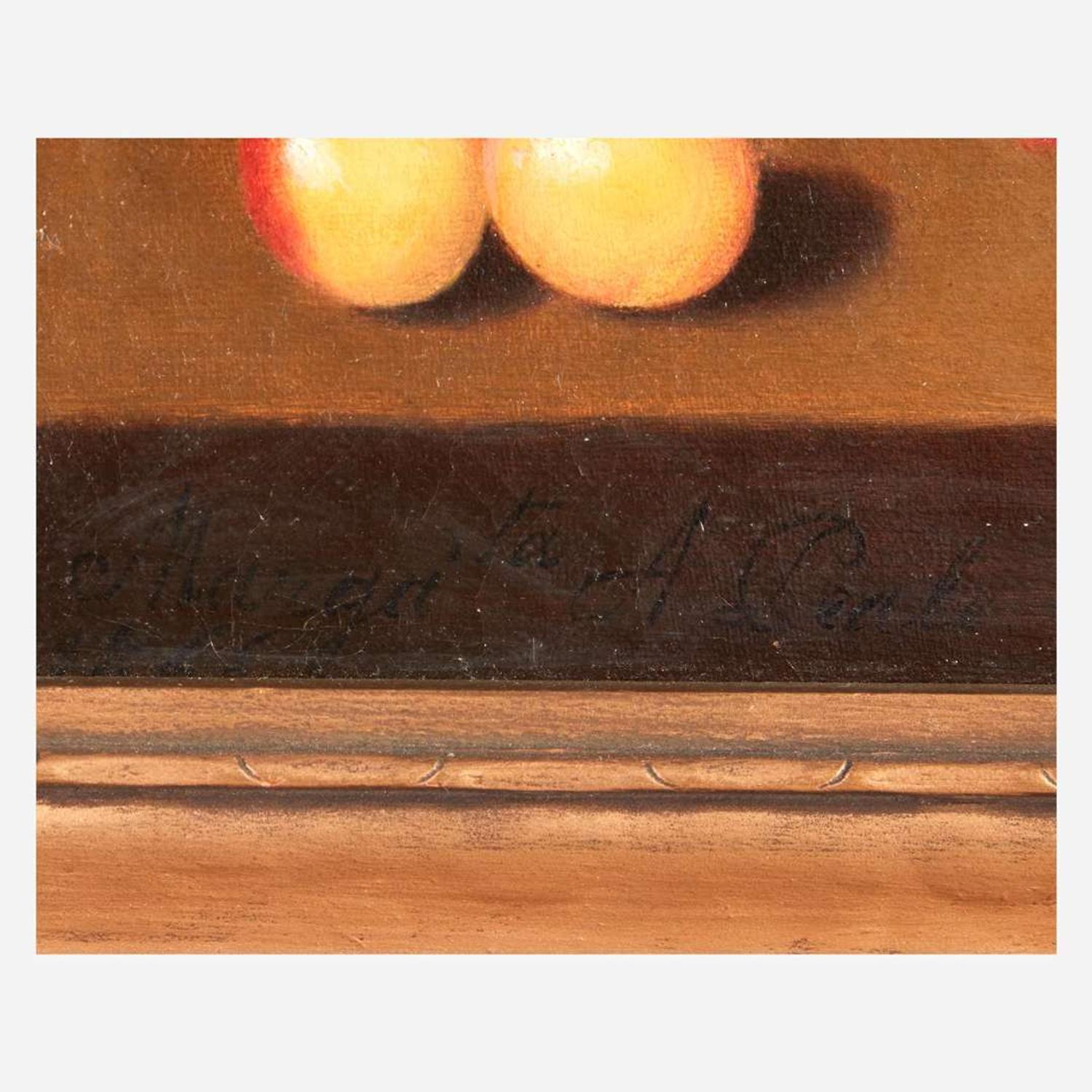 Margaretta Angelica Peale (American, 1795–1882) Still Life with Strawberries in a Plate with Cherries on Tabletop