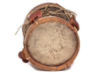 A Miniature Metal Mounted Snare Drum