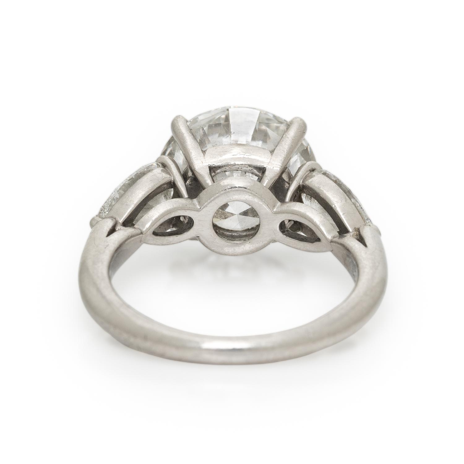 TIFFANY & CO., DIAMOND AND PLATINUM RING