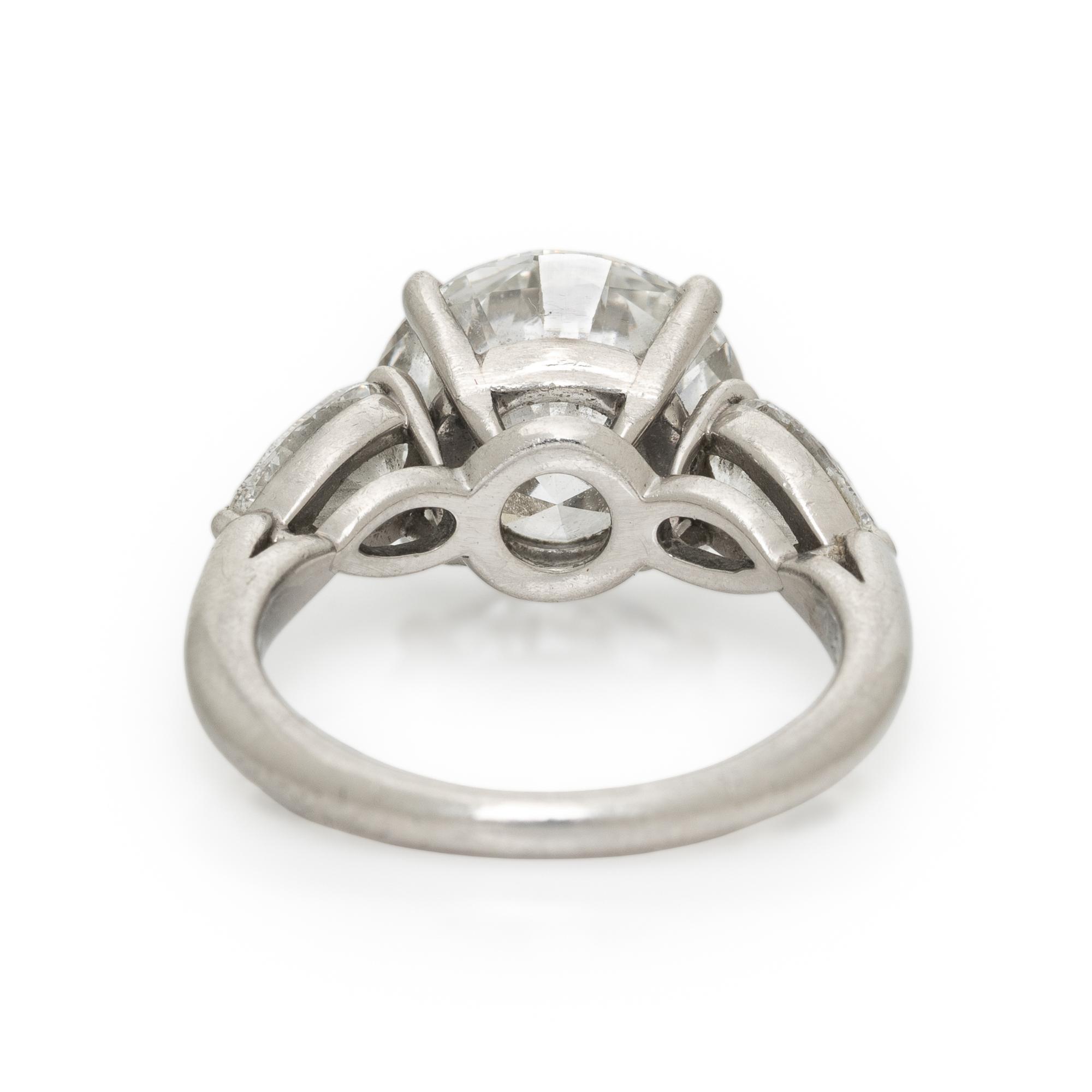 TIFFANY & CO., DIAMOND AND PLATINUM RING