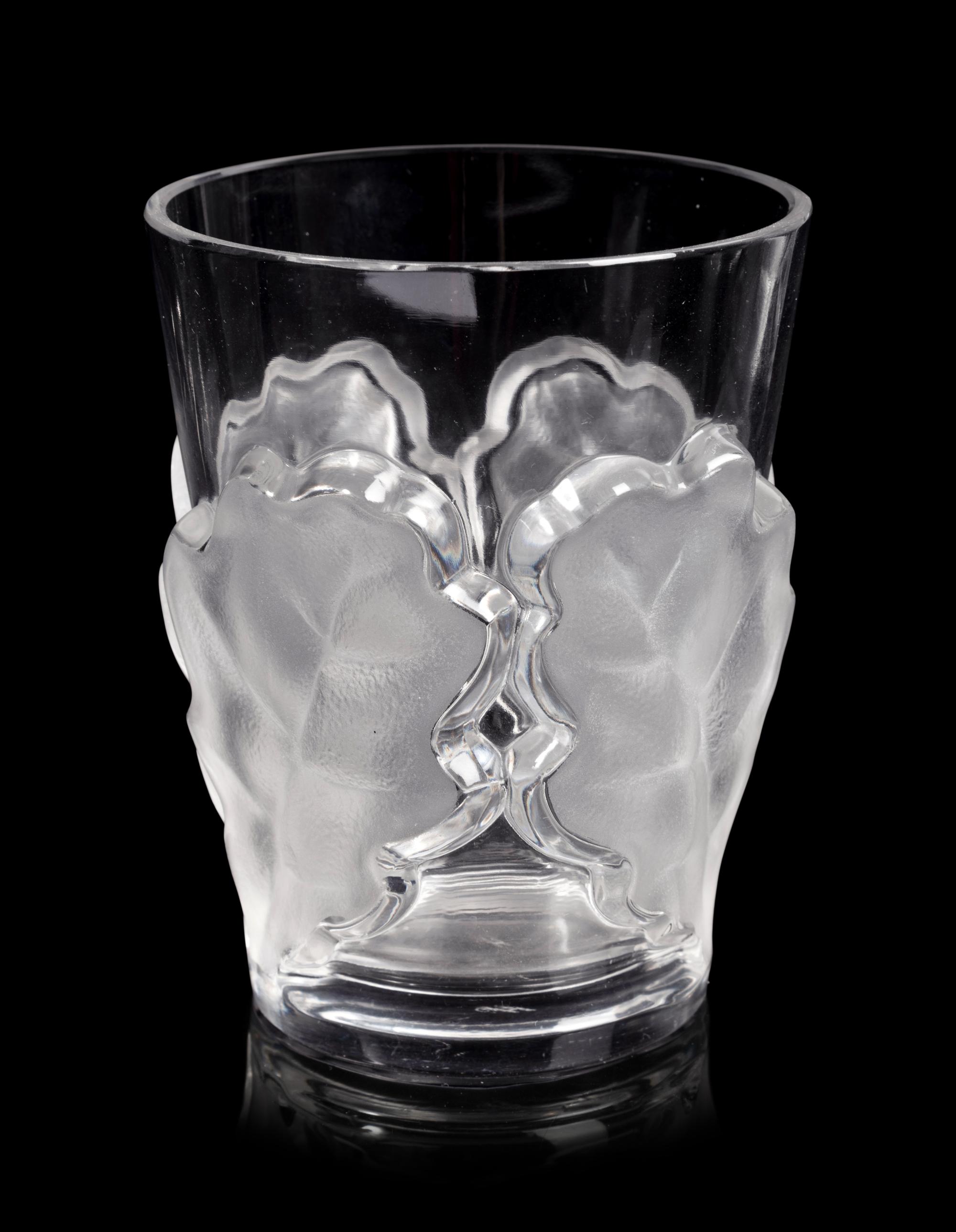 A Lalique Chêne Pitcher and Twelve Tumblers
