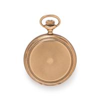 WALTHAM, 14K YELLOW GOLD HUNTER CASE POCKET WATCH