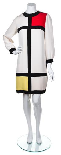 An Yves Saint Laurent Mondrian Dress,