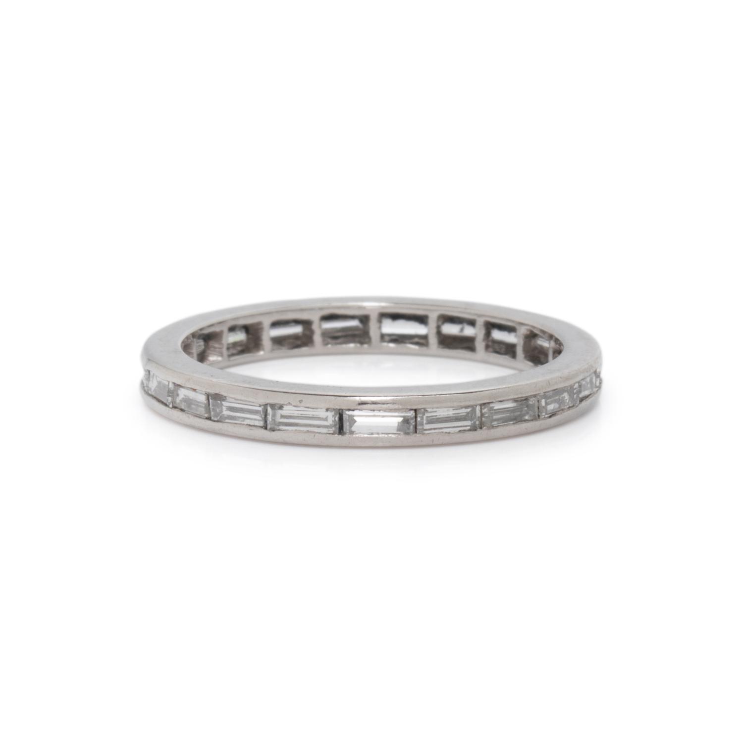 PLATINUM AND DIAMOND ETERNITY BAND