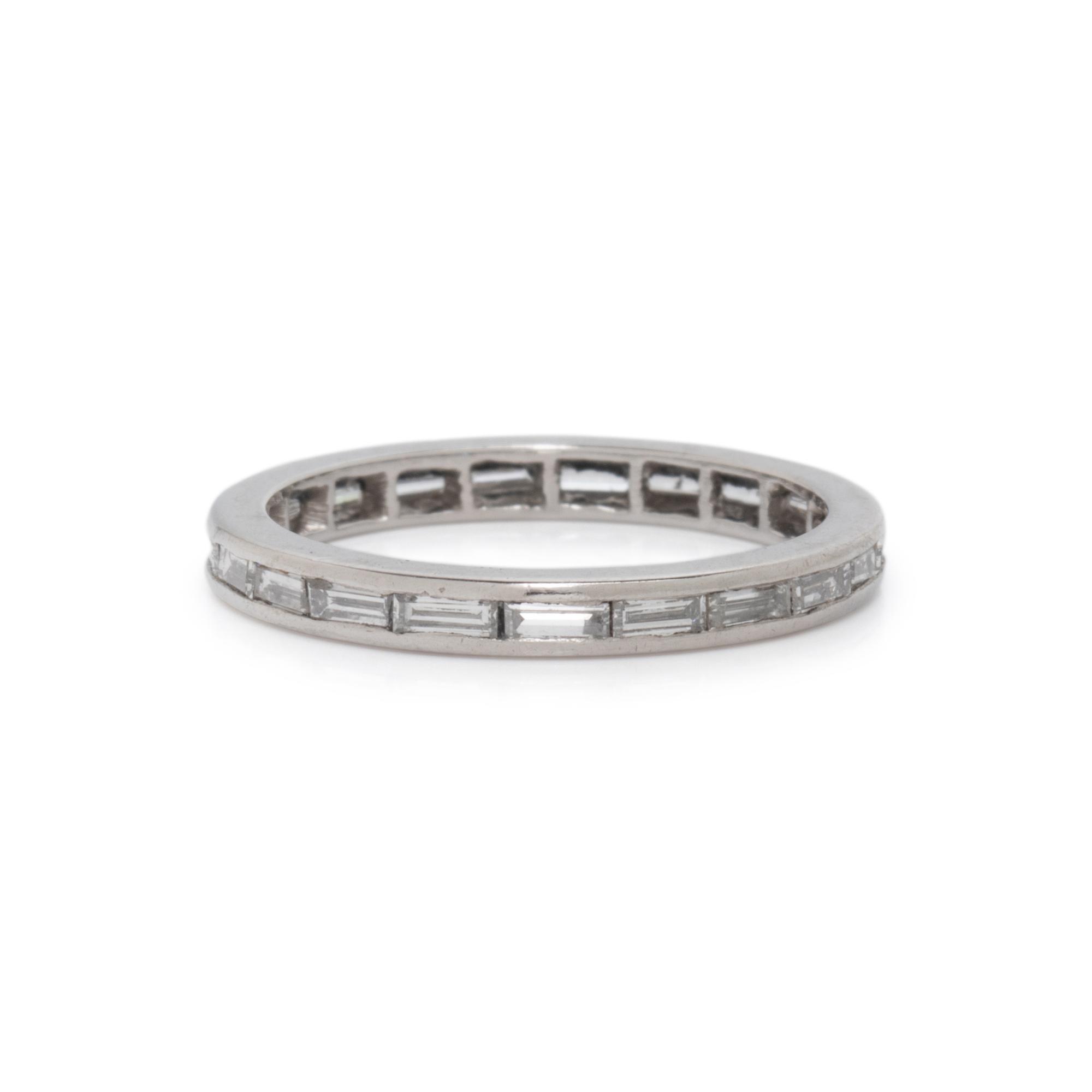 PLATINUM AND DIAMOND ETERNITY BAND