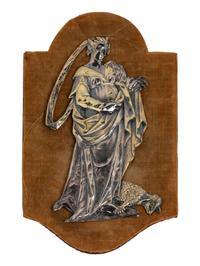 A Set of Five South German Silver Figural Plaques
