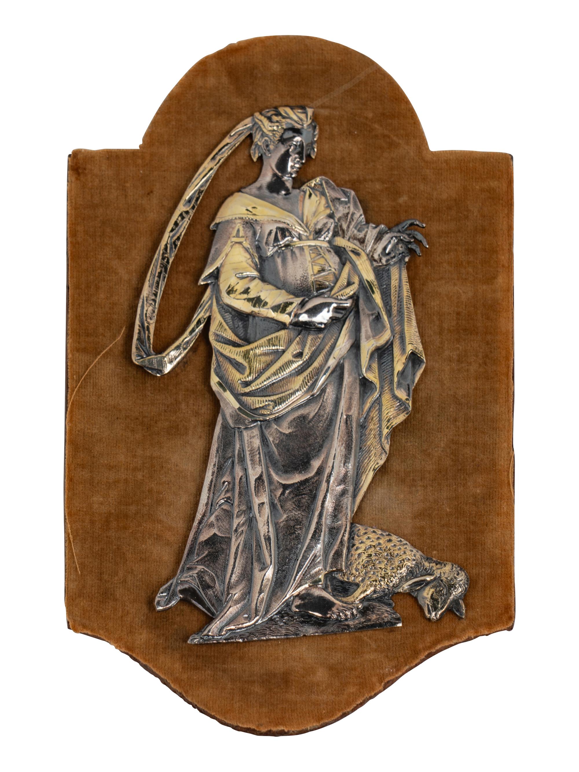 A Set of Five South German Silver Figural Plaques
