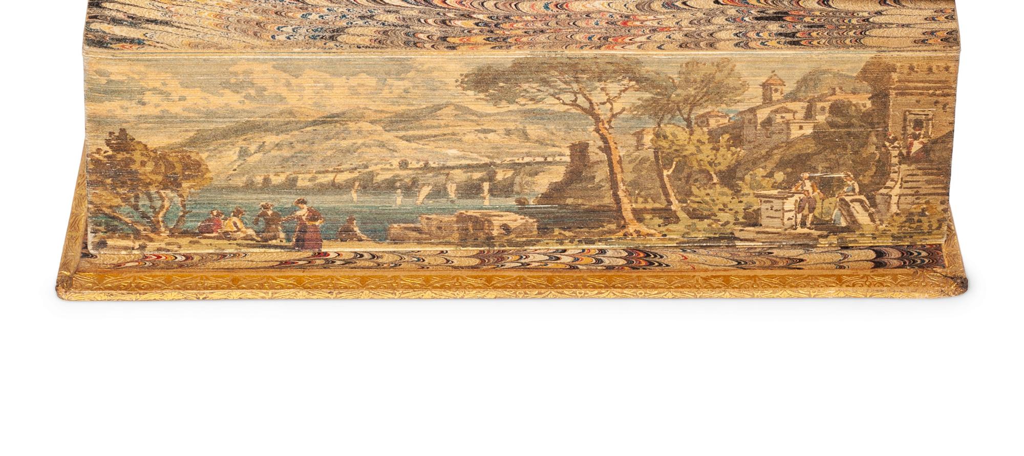 [FORE-EDGE PAINTING] -- A Group of 4 works in 5 volumes regarding Courtly Love and Victorian Medievalism concealing fore-edge paintings, comprising: