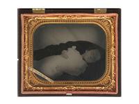 [EARLY PHOTOGRAPHY]. A pair of post-mortem tintypes of children, comprising:
