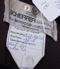 A Jean Louis Scherrer Brown Wool Vest, Size 38.