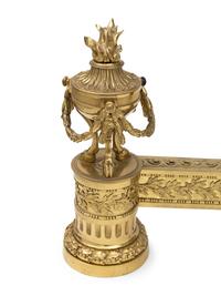 A Pair of Louis XVI Style Gilt-Bronze Chenets