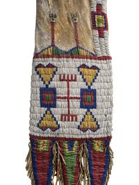 Arapaho Beaded Hide Tobacco Bag