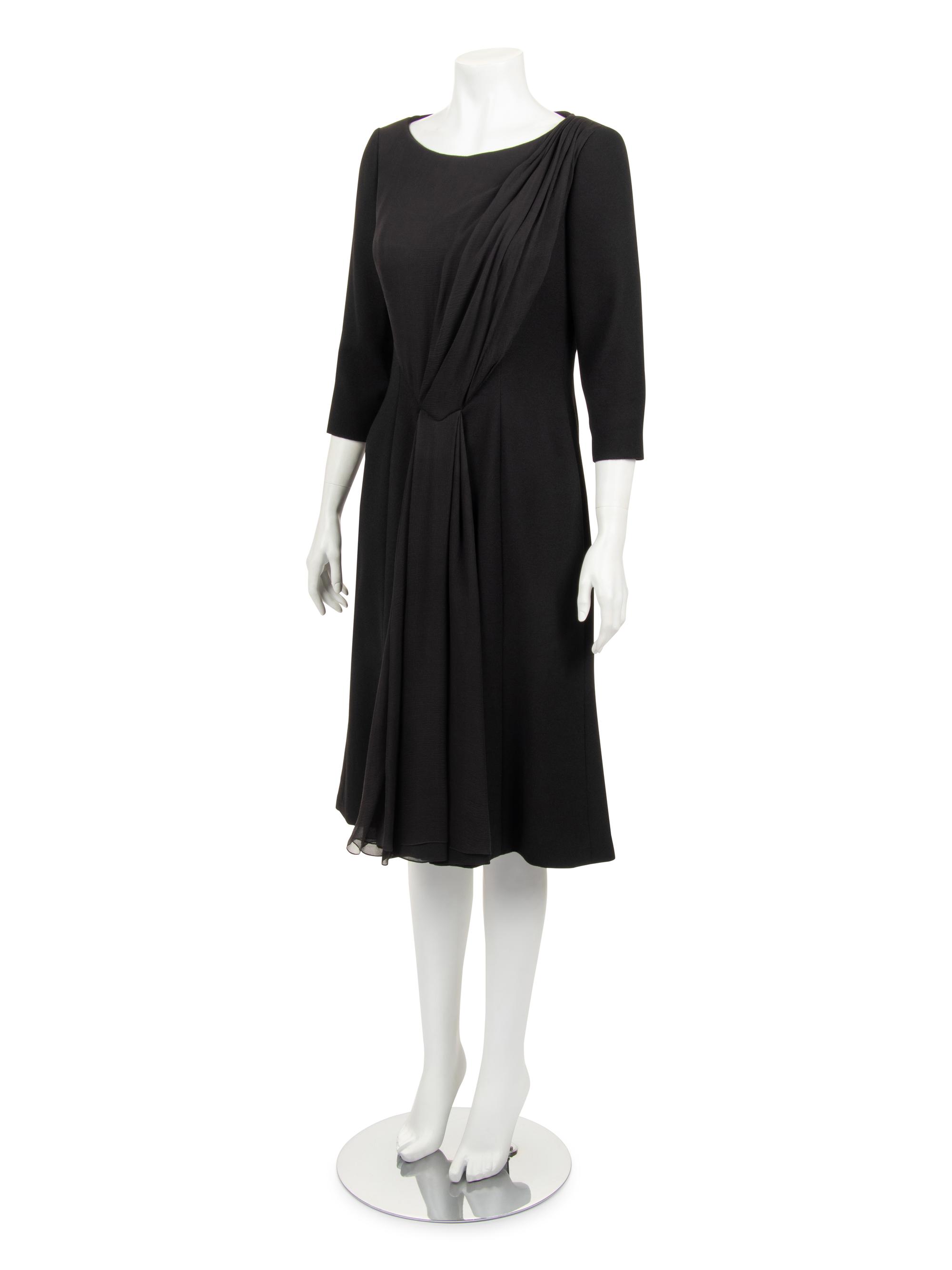 Christian Dior Haute Couture Wool Dress with Gathered Silk Chiffon, Spring/Summer 2007