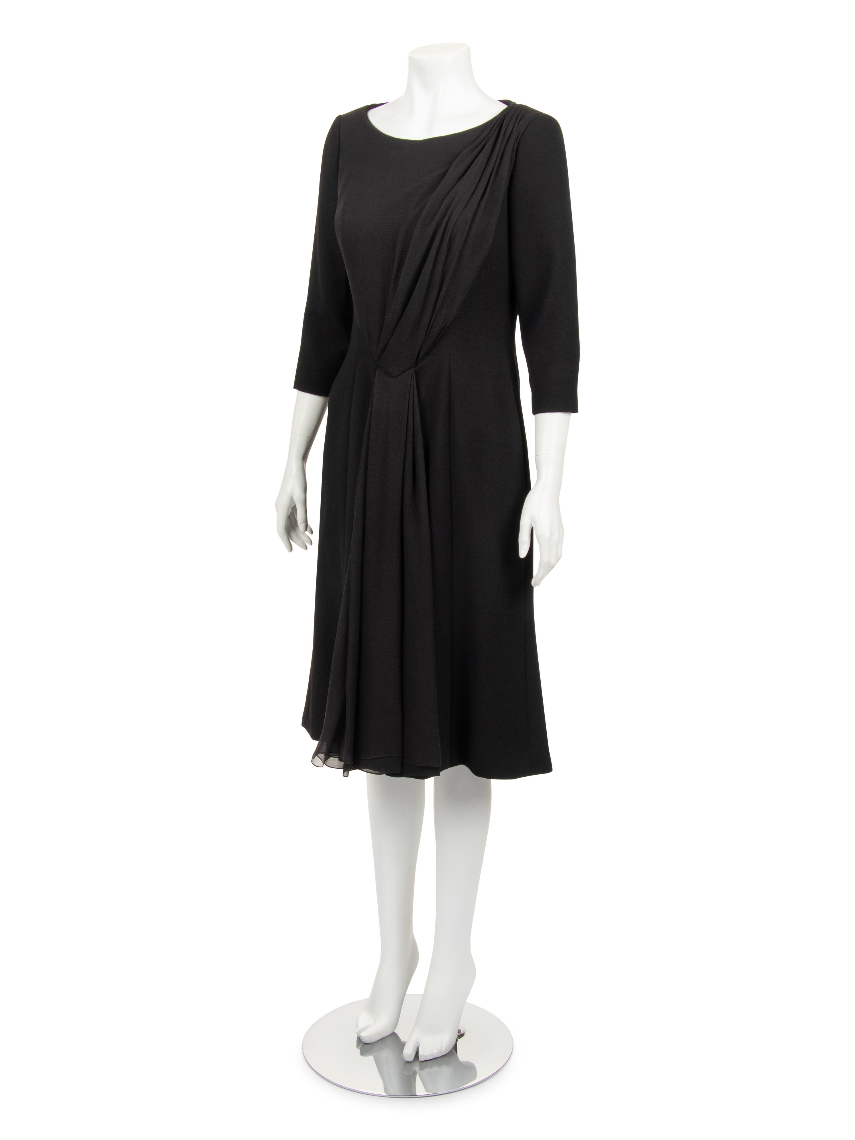 Christian Dior Haute Couture Wool Dress with Gathered Silk Chiffon, Spring/Summer 2007