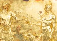 A Group of Three Gilt Wall Plaques