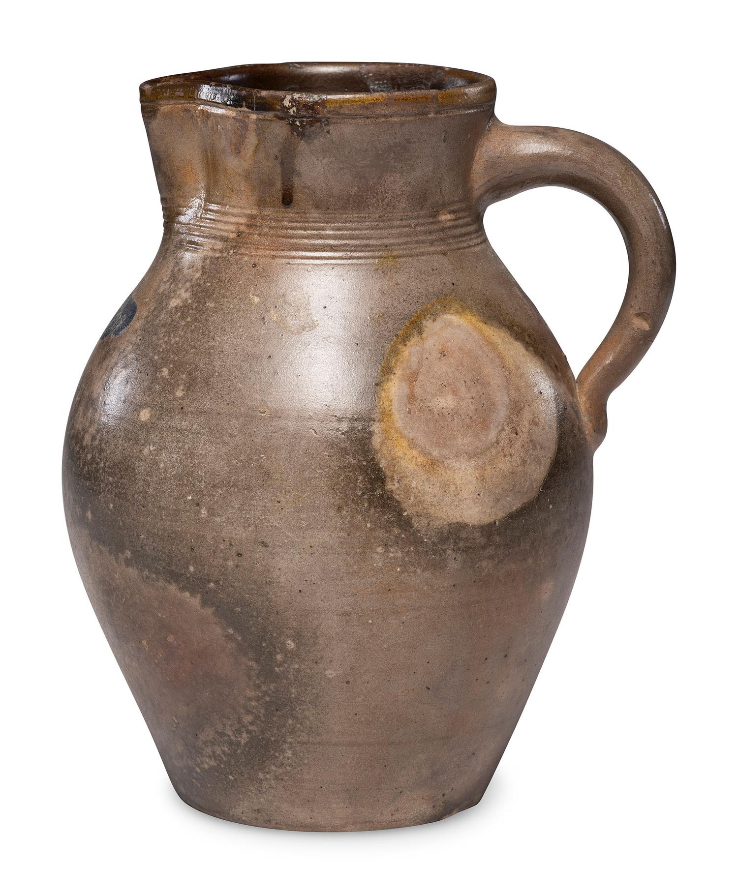 An E. H. Merrill Stoneware Pitcher