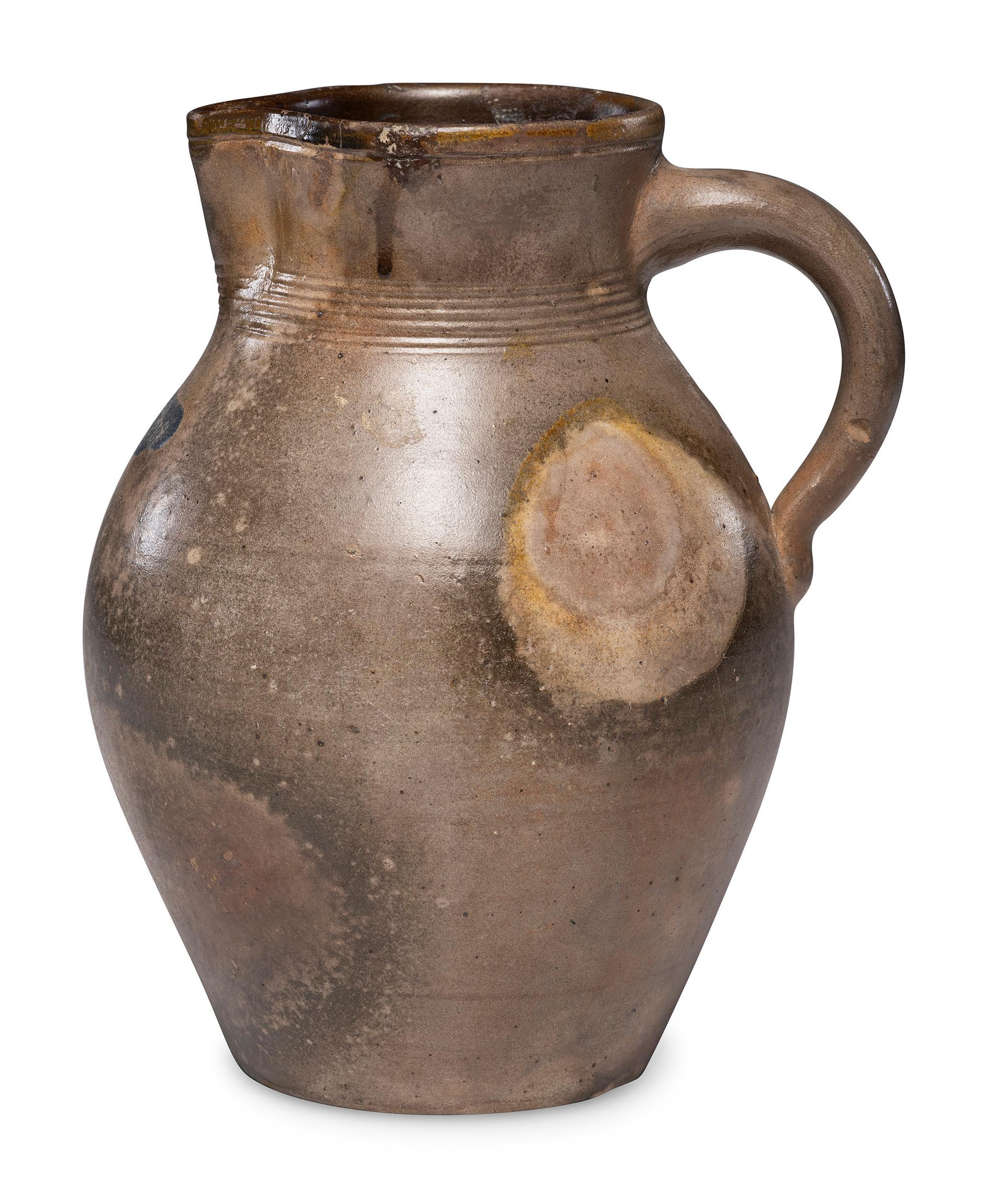 An E. H. Merrill Stoneware Pitcher