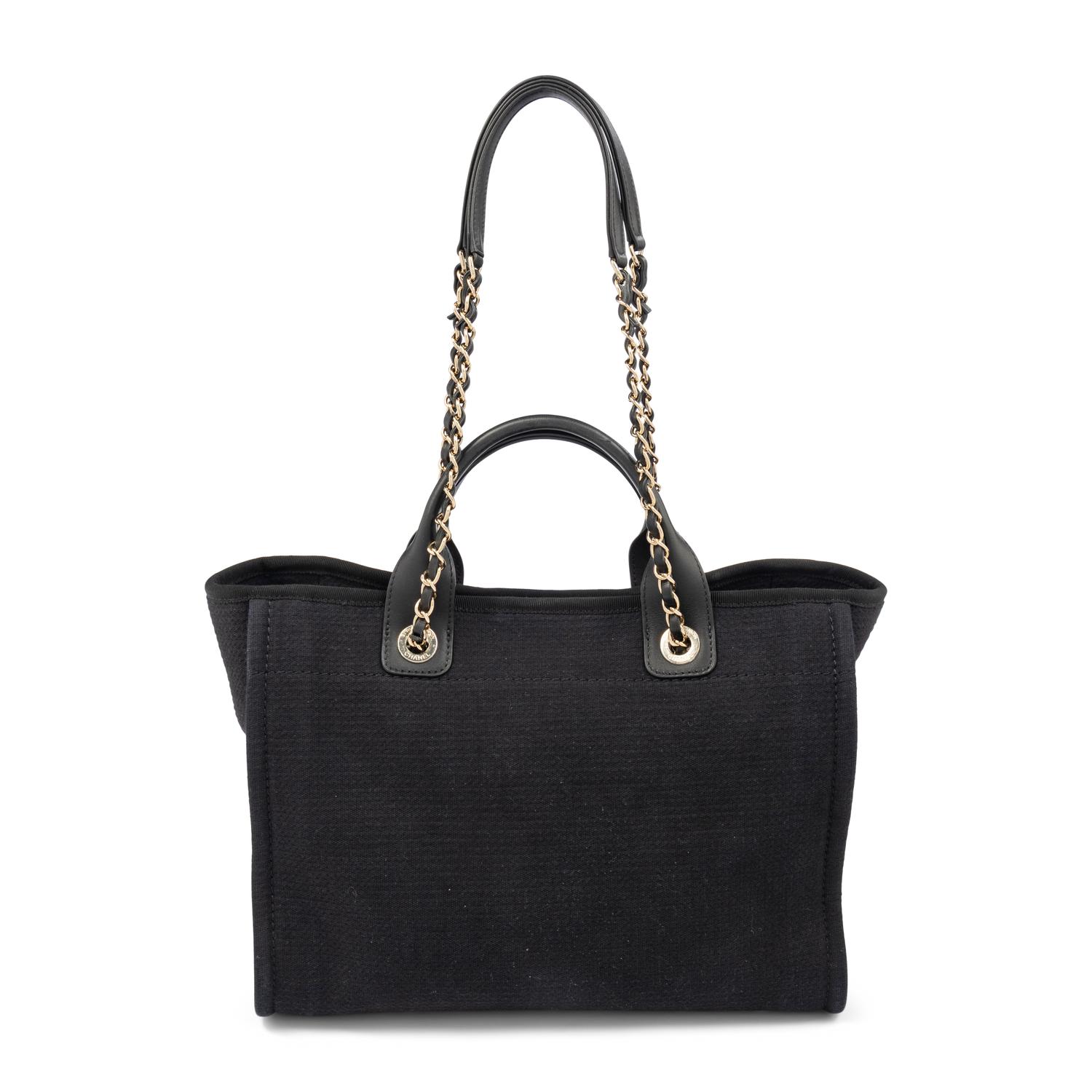 CHANEL, BLACK CAMBON SHOPPING BAG