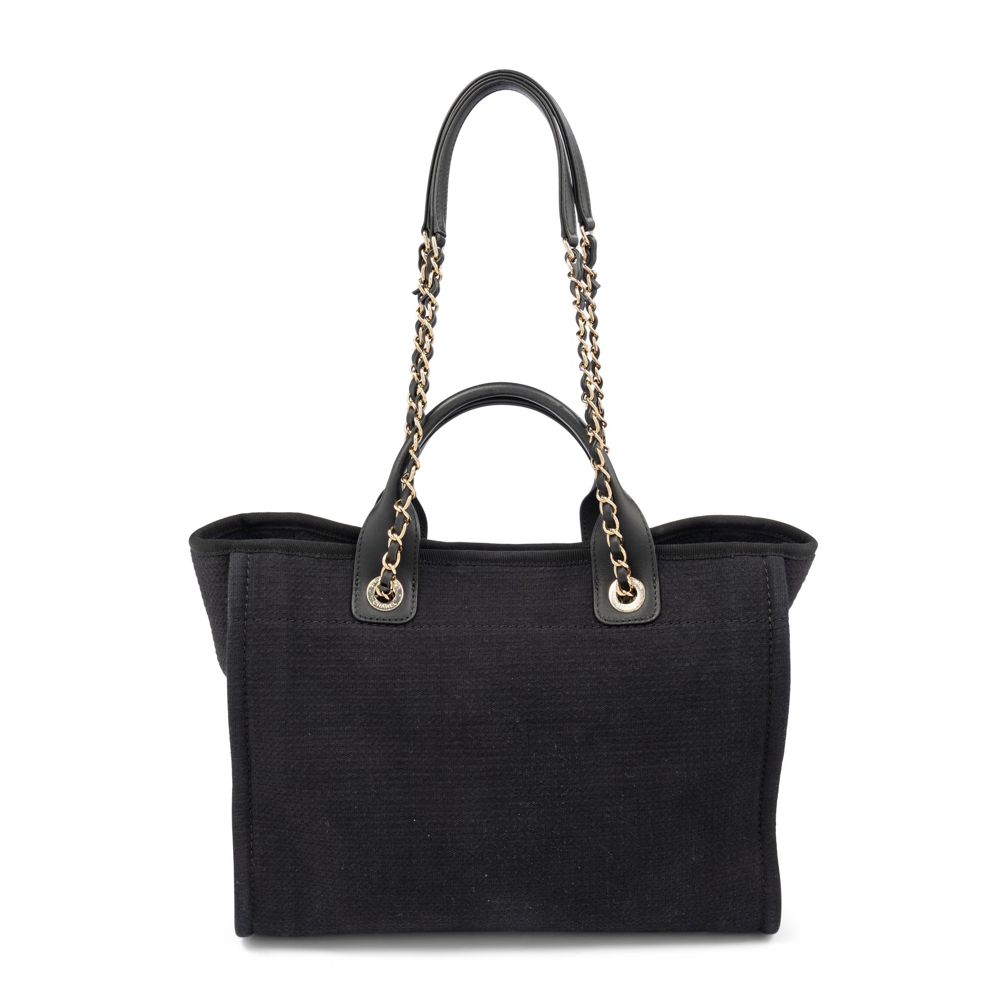 CHANEL, BLACK CAMBON SHOPPING BAG