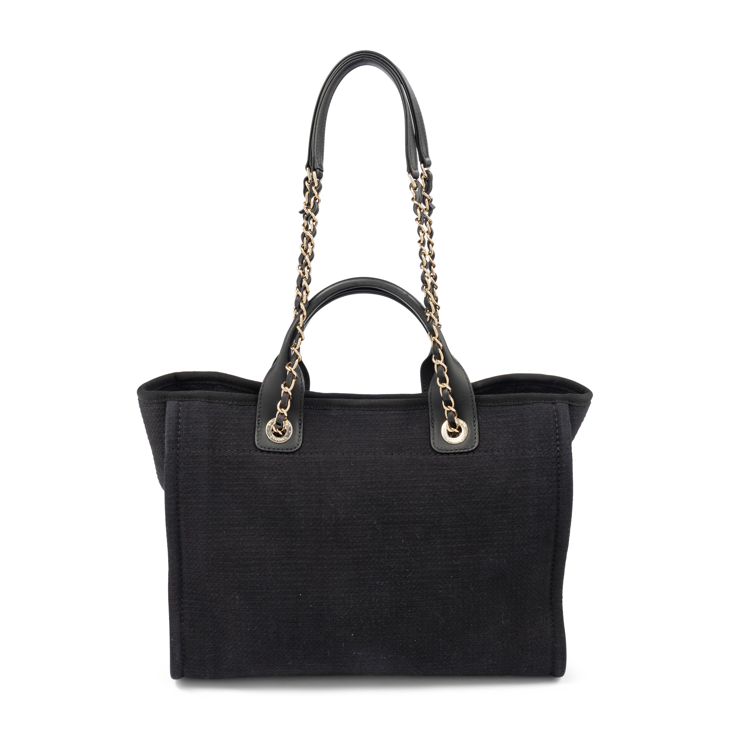 CHANEL, BLACK CAMBON SHOPPING BAG