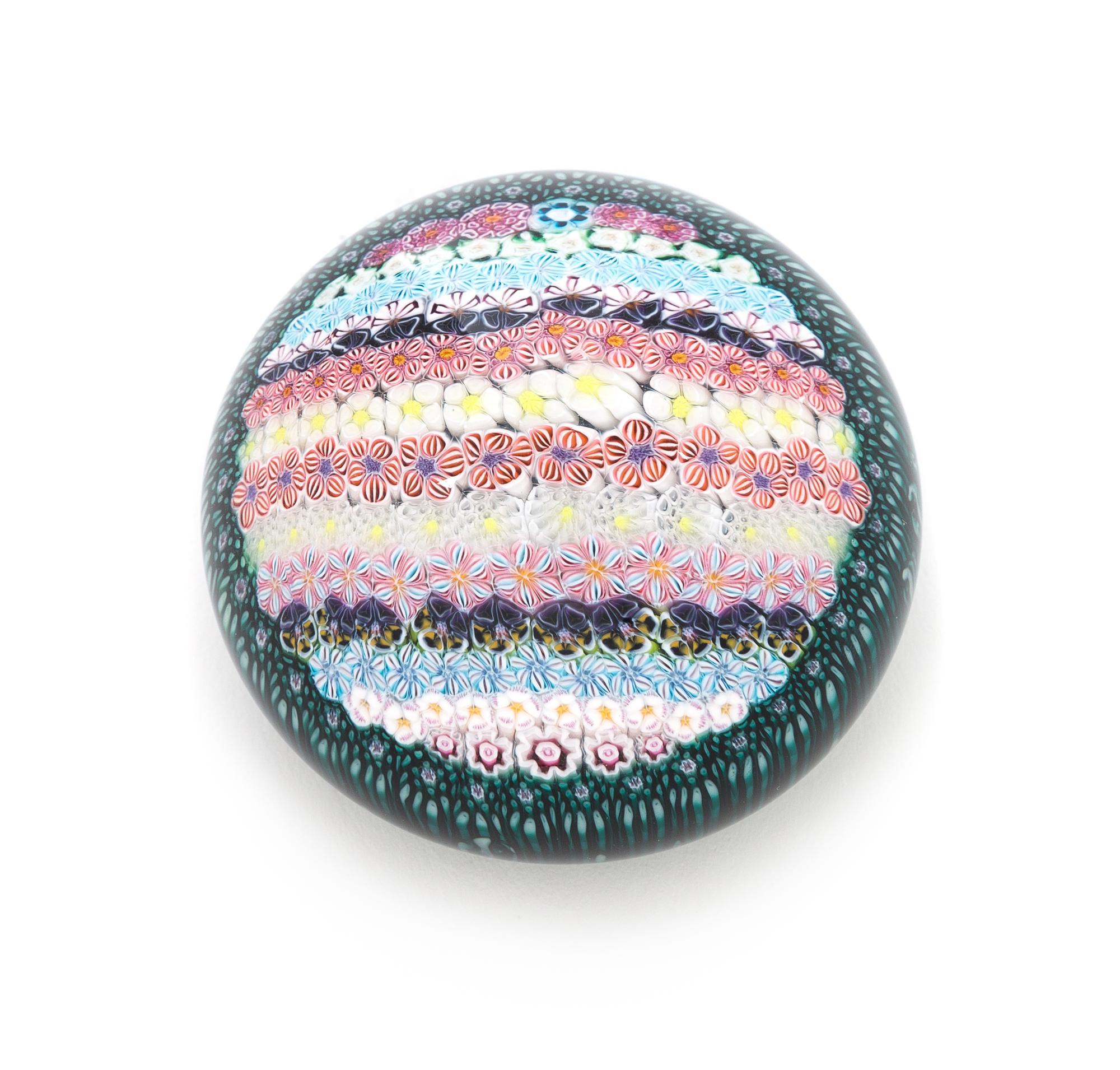 Drew Ebelhare, (American), Flower Farm paperweight