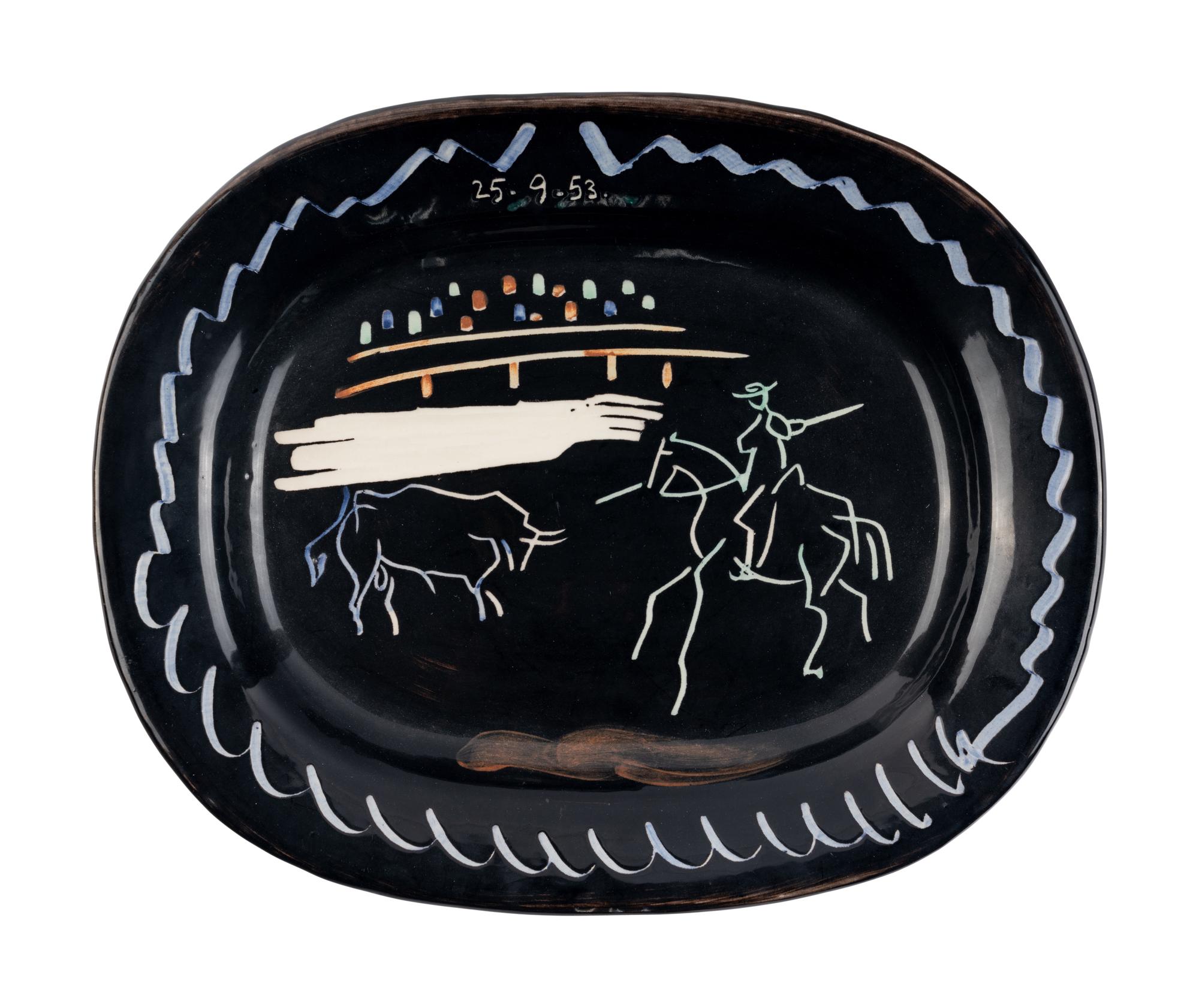 Corrida sur fond noir (A.R. 198), 1953