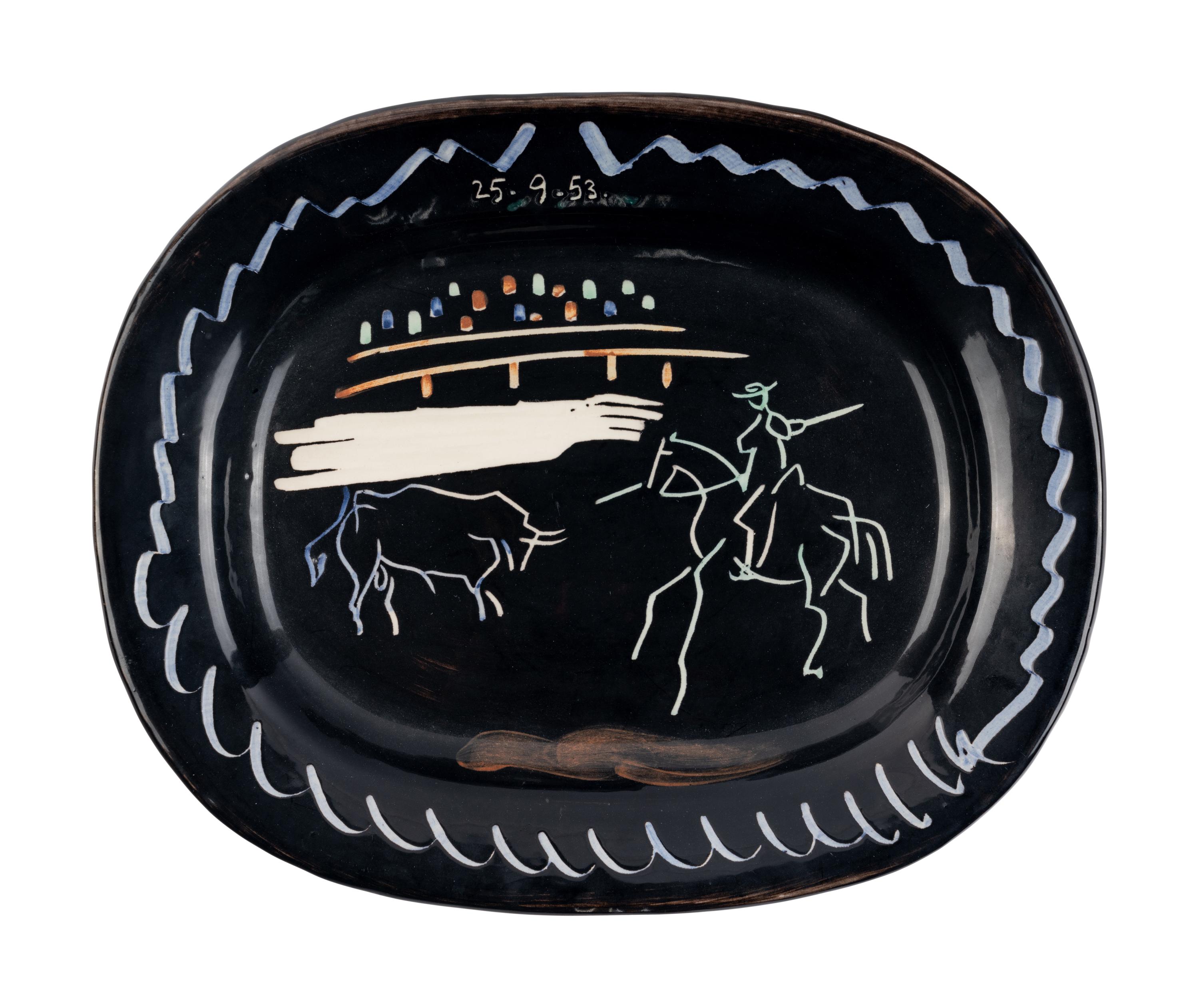 Corrida sur fond noir (A.R. 198), 1953