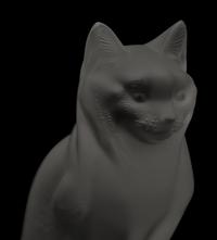 A Pair of Lalique Cat Figures