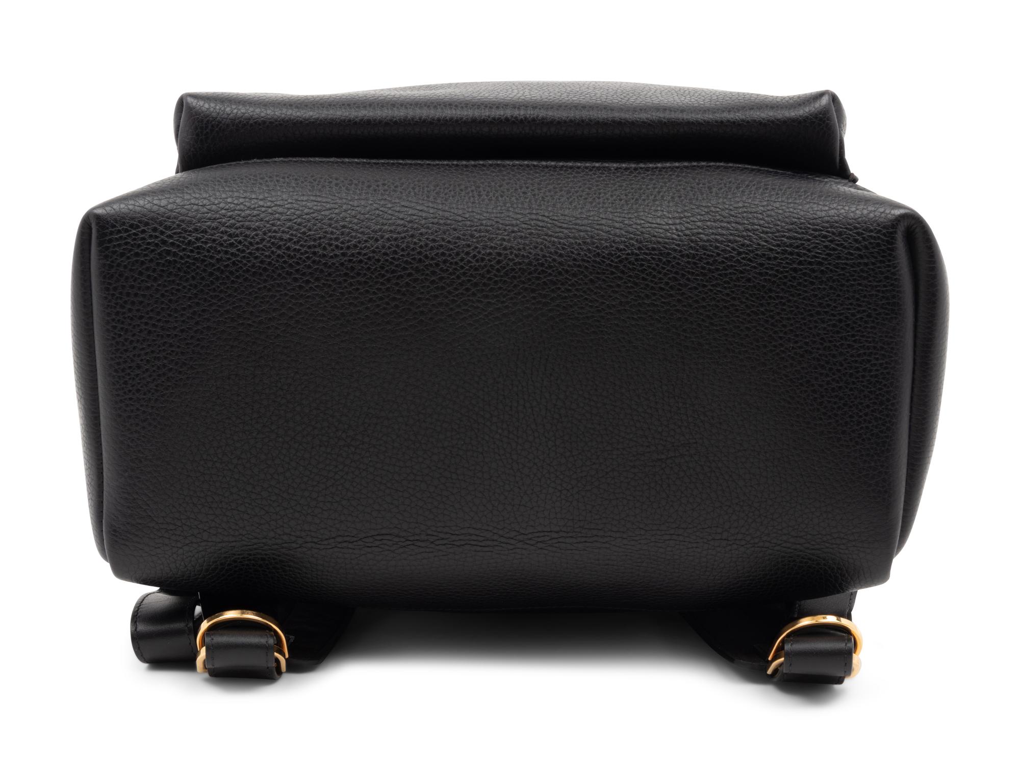 Tom Ford Buckley Backpack in Black Full Grain Leather, 2014