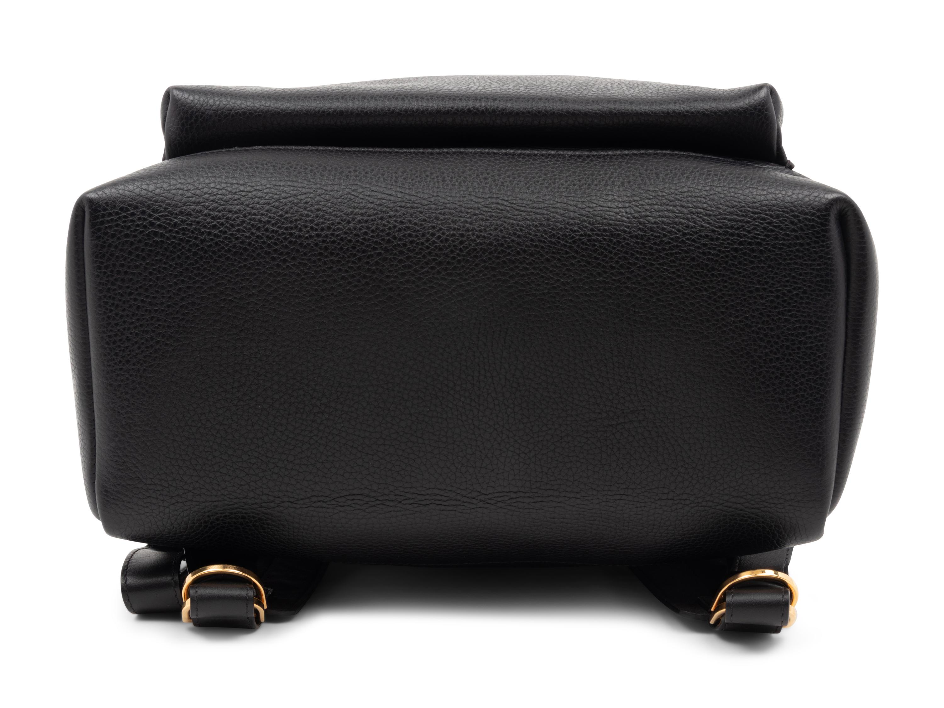 Tom Ford Buckley Backpack in Black Full Grain Leather, 2014