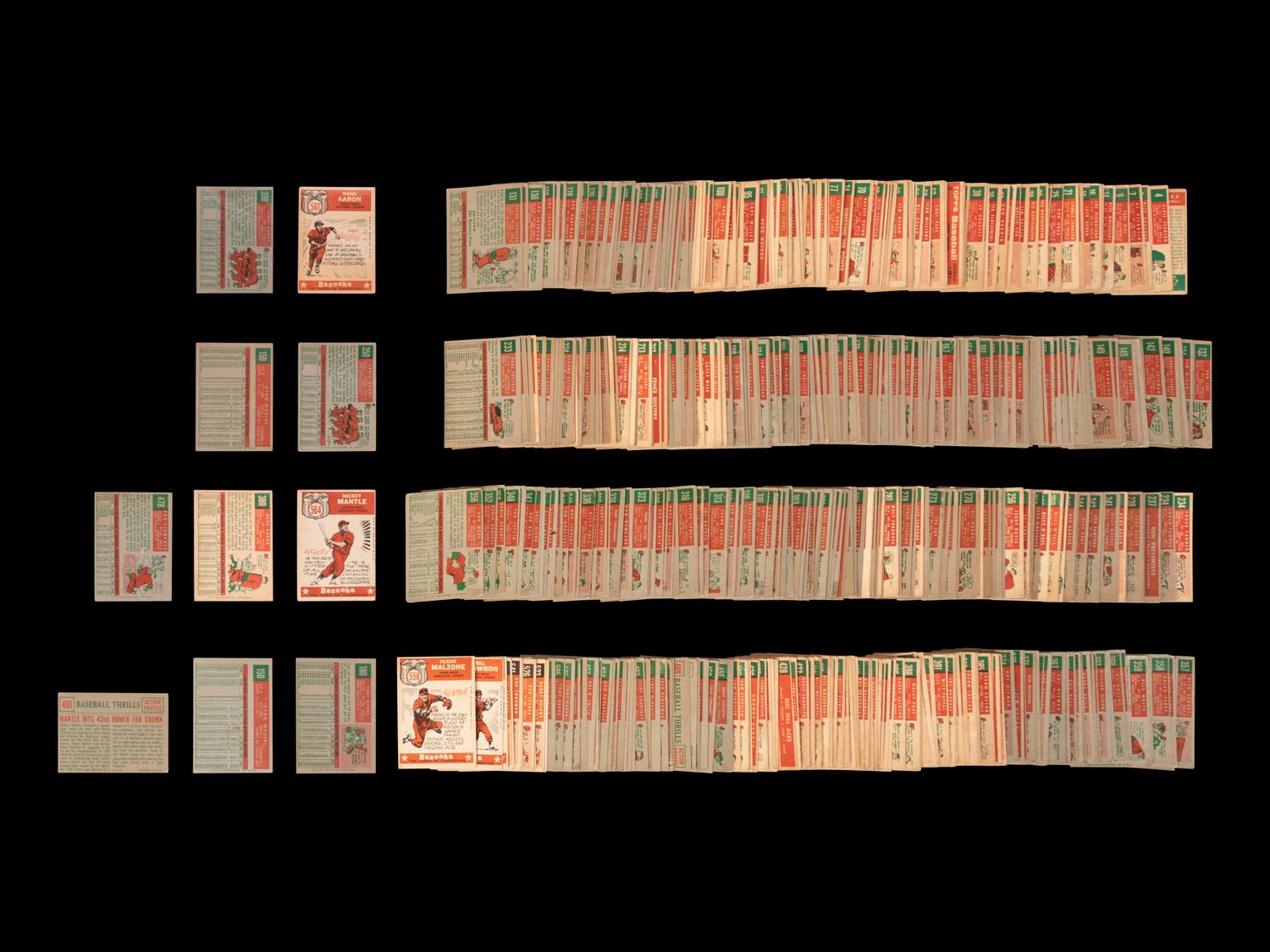 A Group of Over 575 Assorted 1959 Topps Baseball Cards Including Mickey Mantle and Multiple Hall of Famers,
