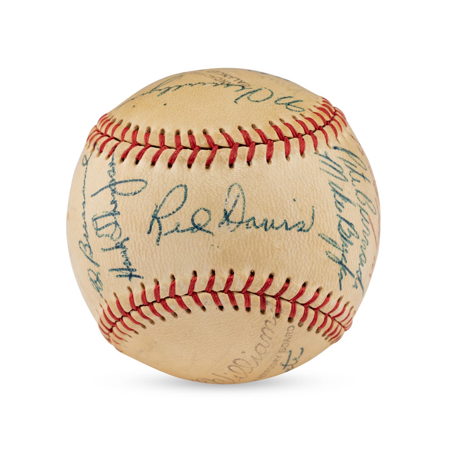 A 1957 Minneapolis Millers Team Signed Autograph Baseball