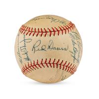 A 1957 Minneapolis Millers Team Signed Autograph Baseball
