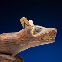 Tlingit Wolf Carving