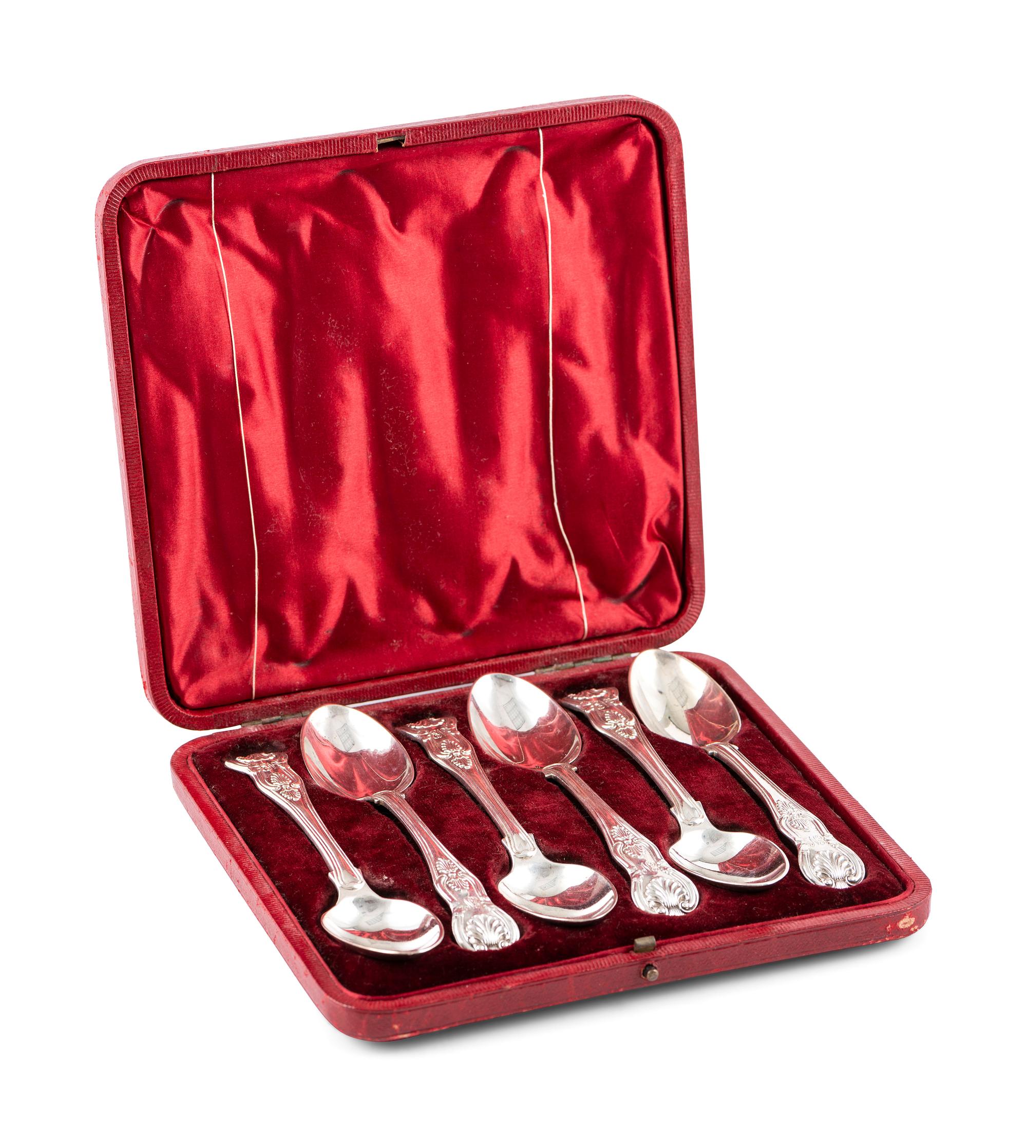 A Group of English Silver 'Kings Pattern' Flatware