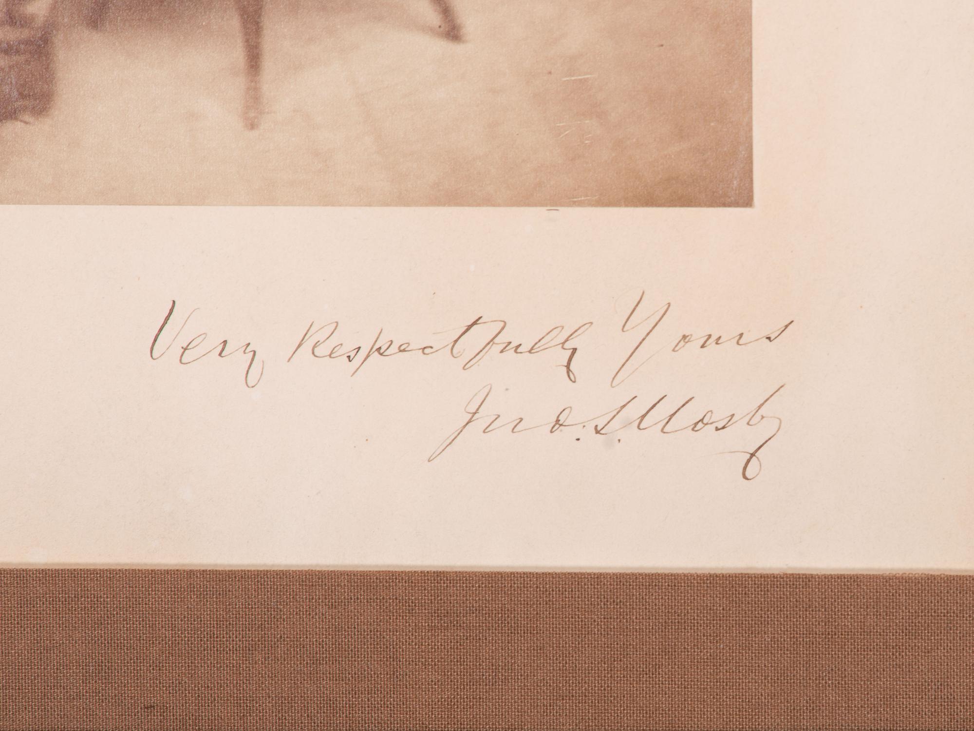[CIVIL WAR]. MOSBY, John Singleton (1833-1916). Signed large format albumen photograph ("Jno. S. Mosby"). Baltimore, MD: Bendann Brothers, ca 1864 or after.