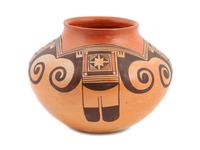 Sikyaki Design Pottery Jar