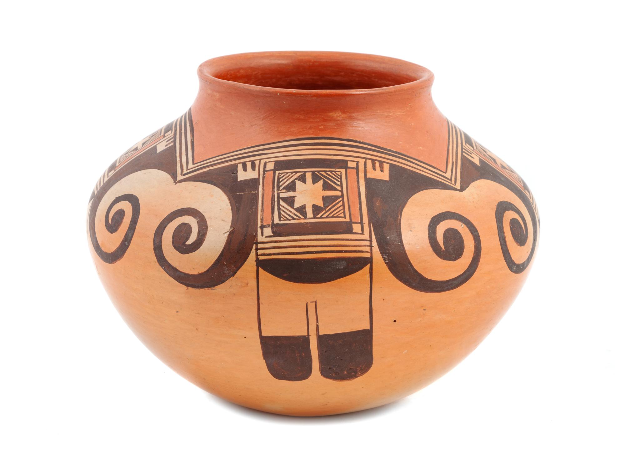 Sikyaki Design Pottery Jar
