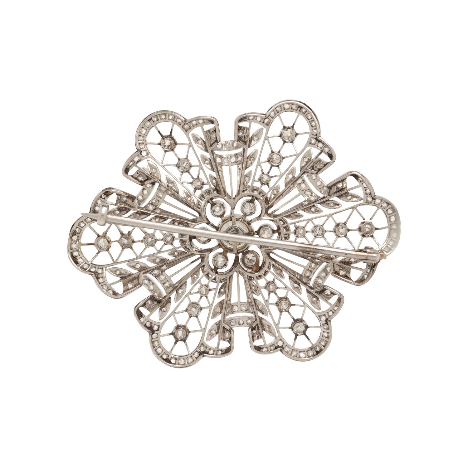 EDWARDIAN, DIAMOND BROOCH