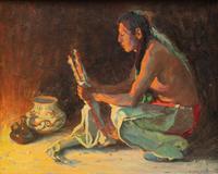 The Quiver Firelight Interior , circa 1922