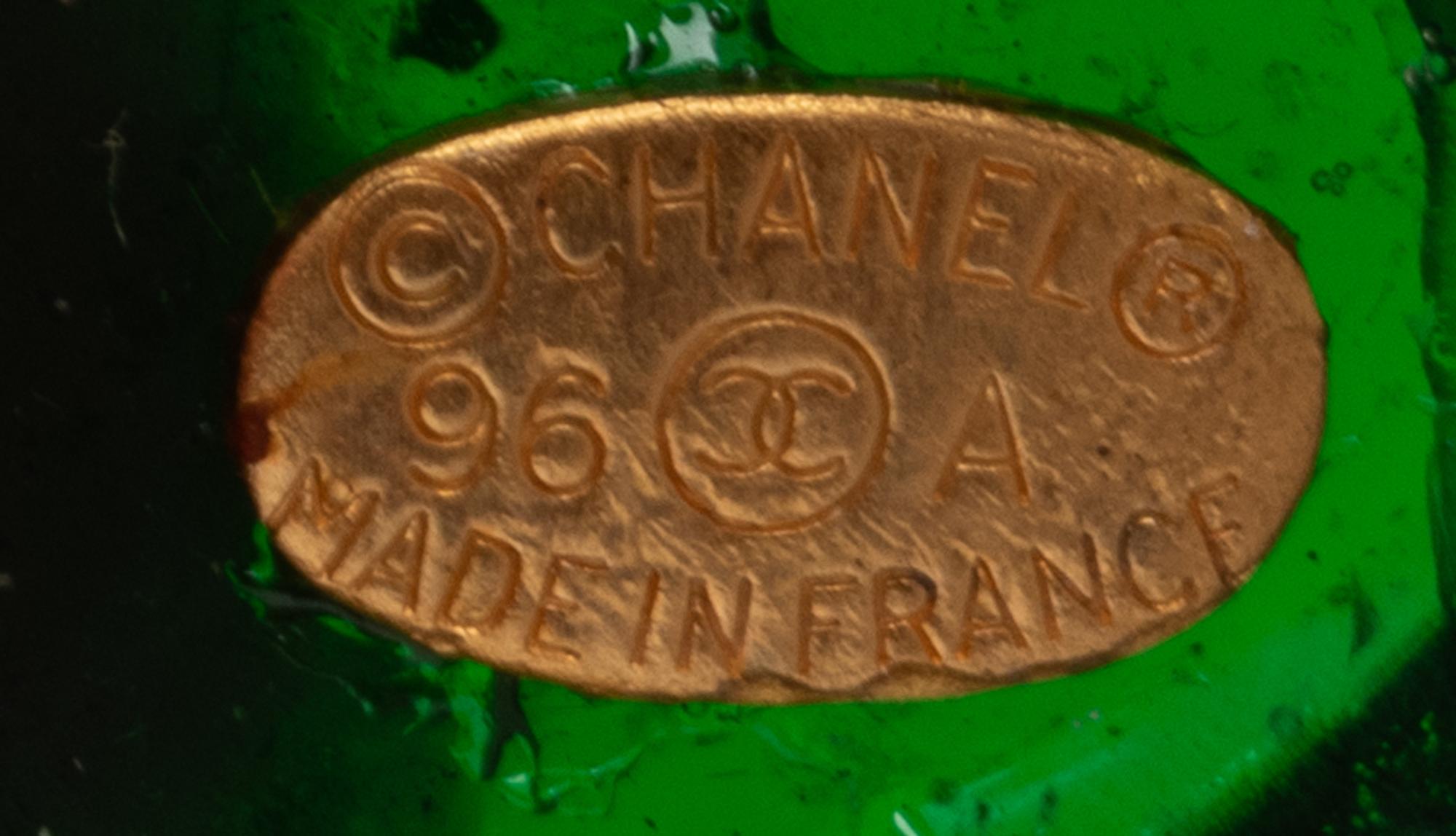 Chanel, Gripoix Pâte de Verre & Strass Brooch