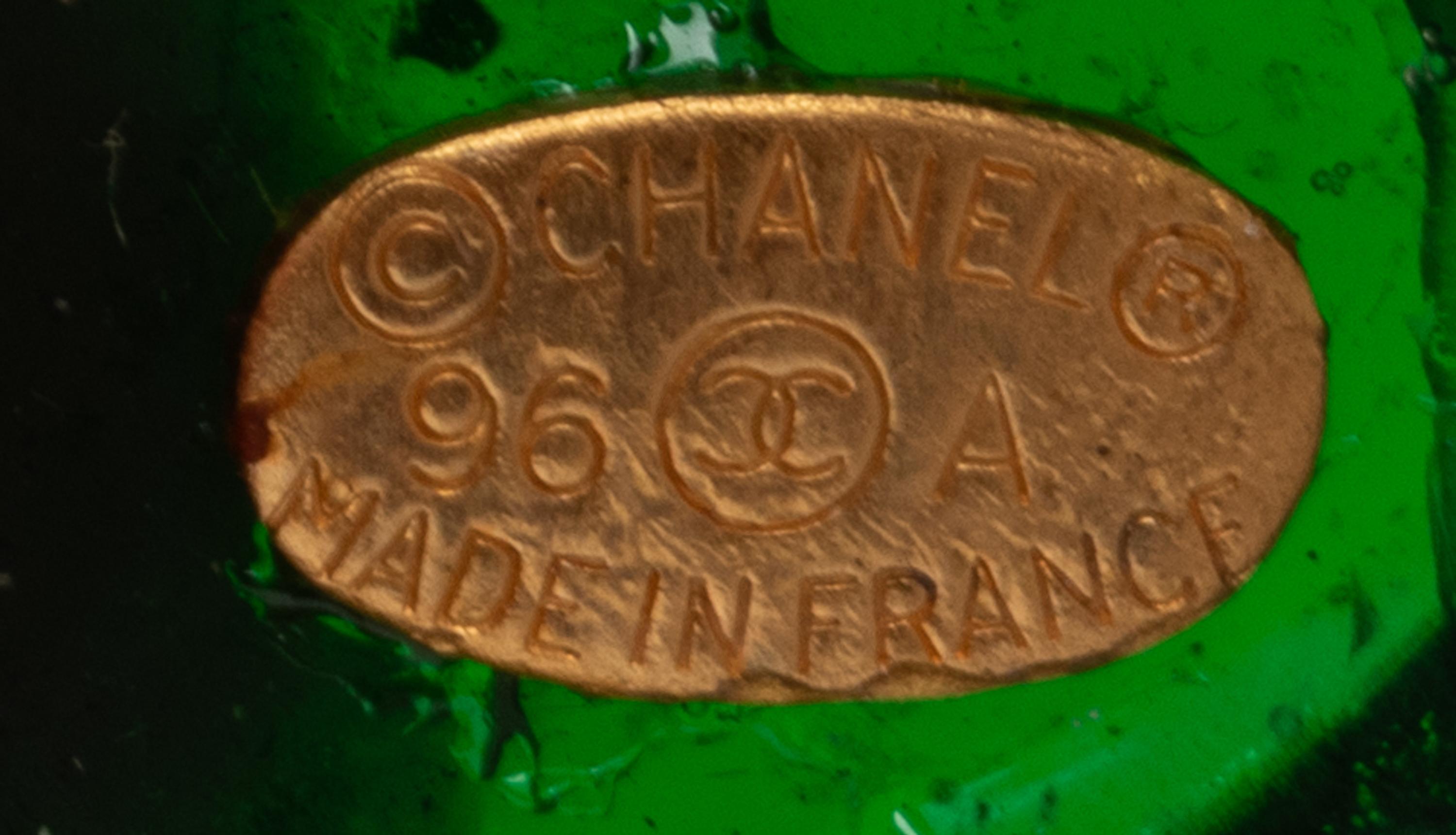 Chanel, Gripoix Pâte de Verre & Strass Brooch