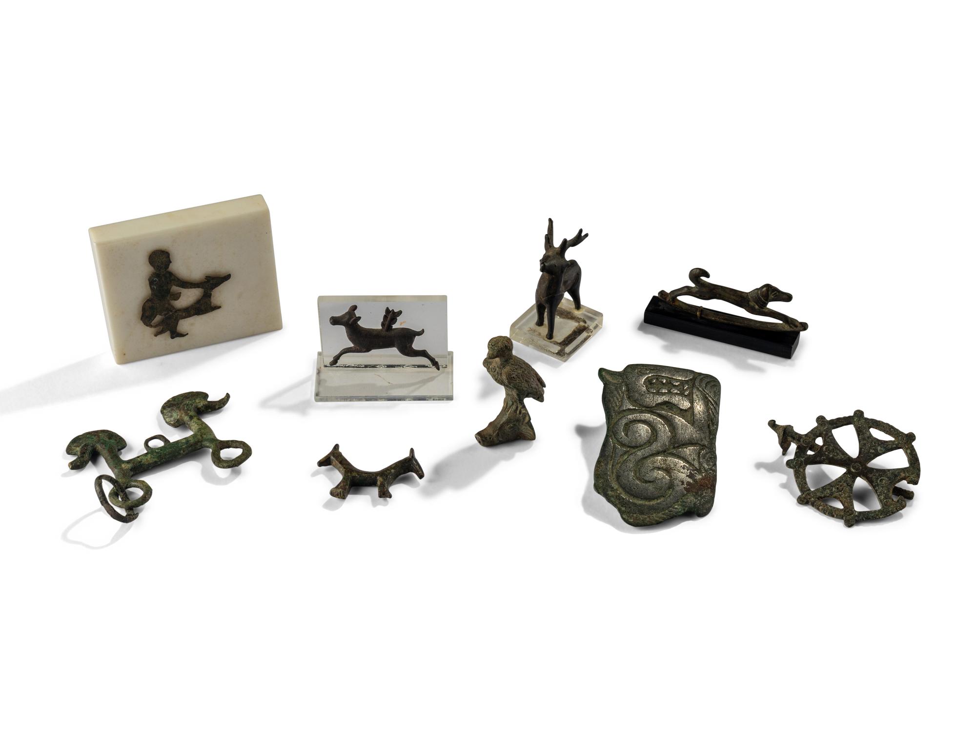 Nine Roman and Near Eastern Bronze Items