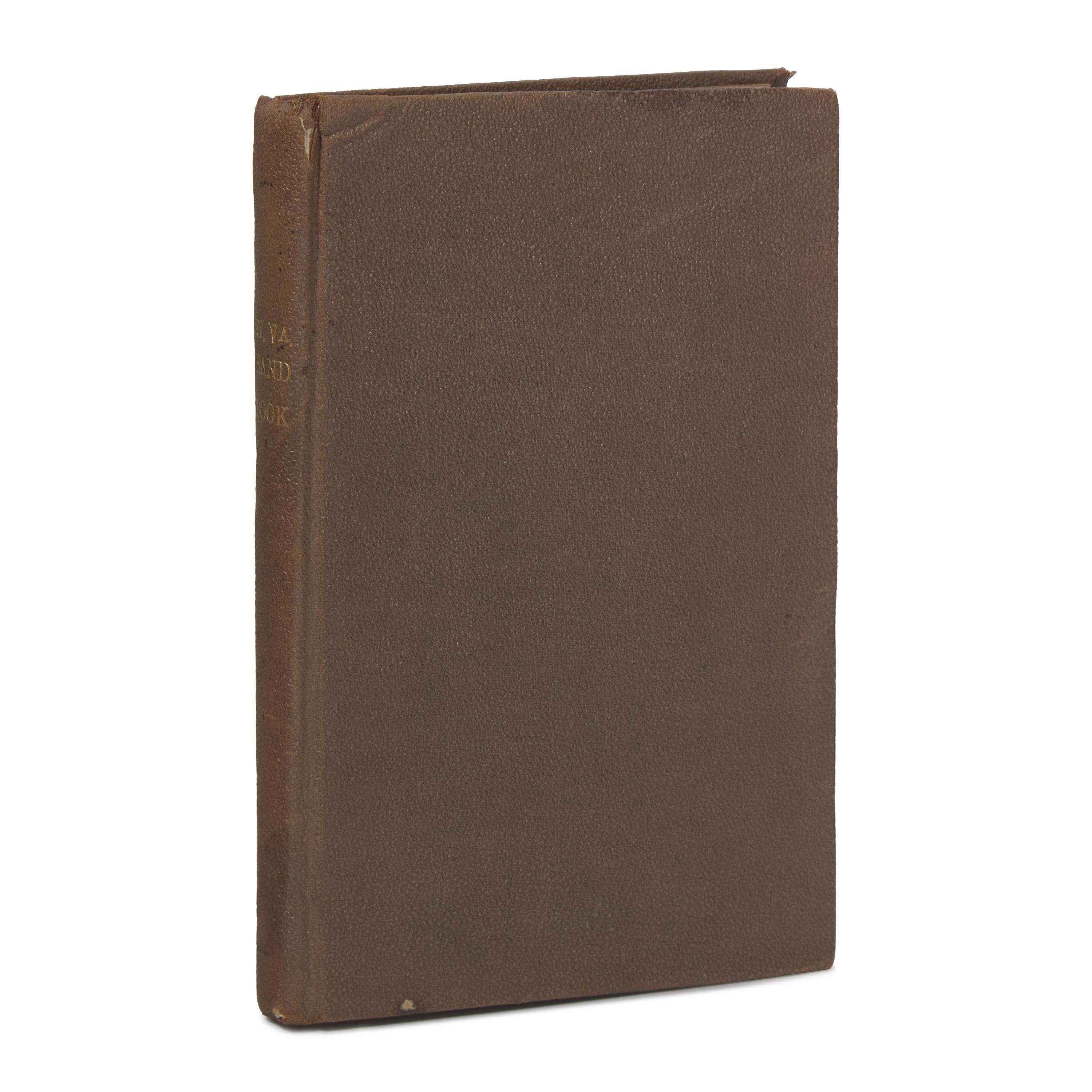[Americana] [Virginia Imprints] Debar, J.H. Diss. The West Virginia Hand-Book and Immigrant's Guide...