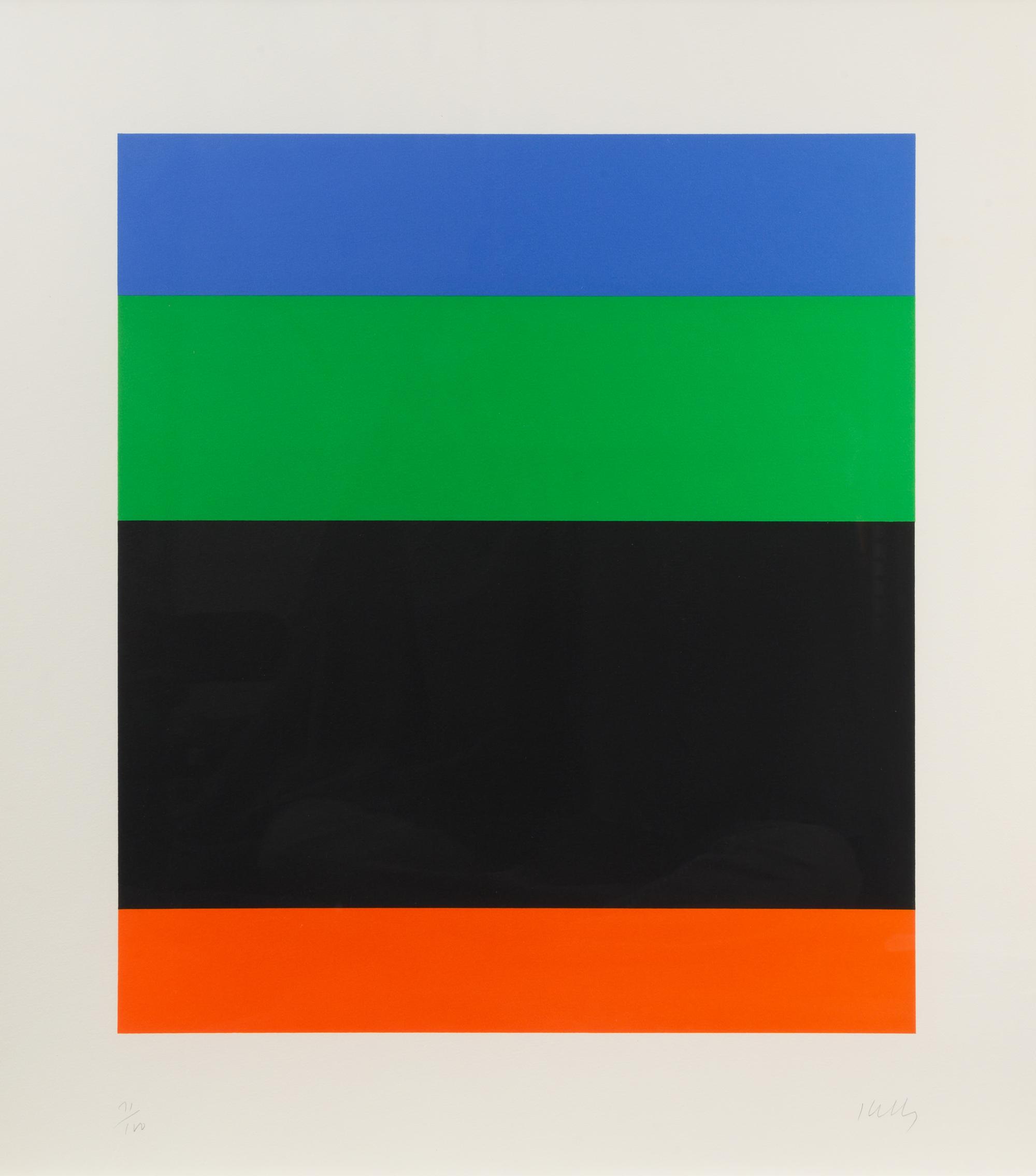 Blue Green over Black Red