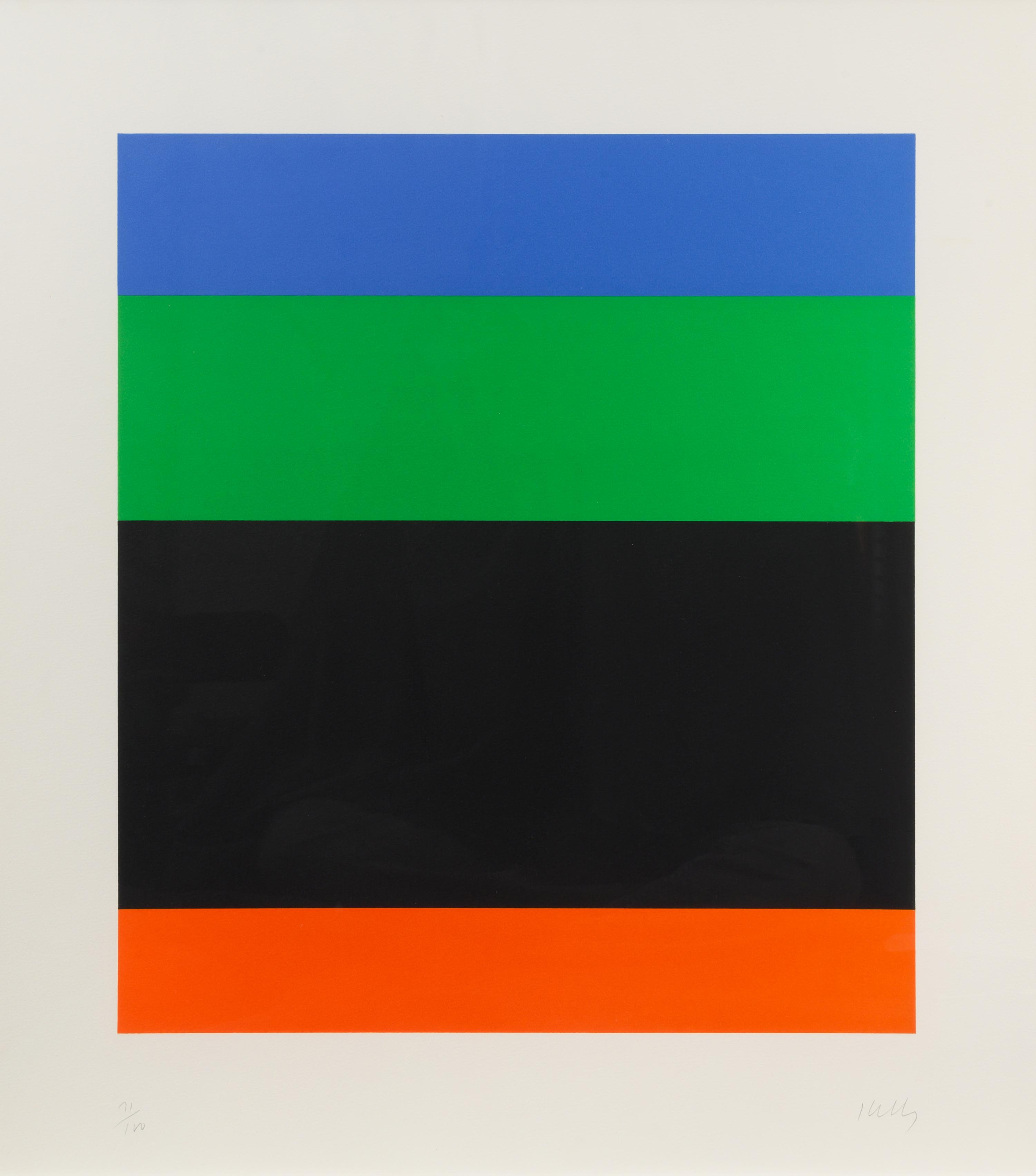 Blue Green over Black Red