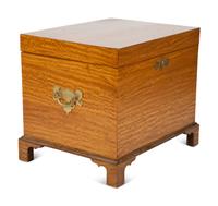 An English Brass Mounted Satinwood Cellarette — 19TH CENTURY