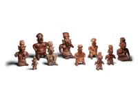 Ten Nayarit Terracotta Figures