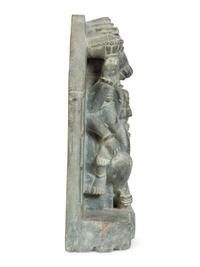 A Carved Stone Sculpture of Lord Narsinmha — 19th Century